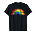 Rainbow Rainbow Simple Basic Stripe T-Shirt - Streetwear Style for Adults - T-Shirt, Sweatshirt, Hoodie