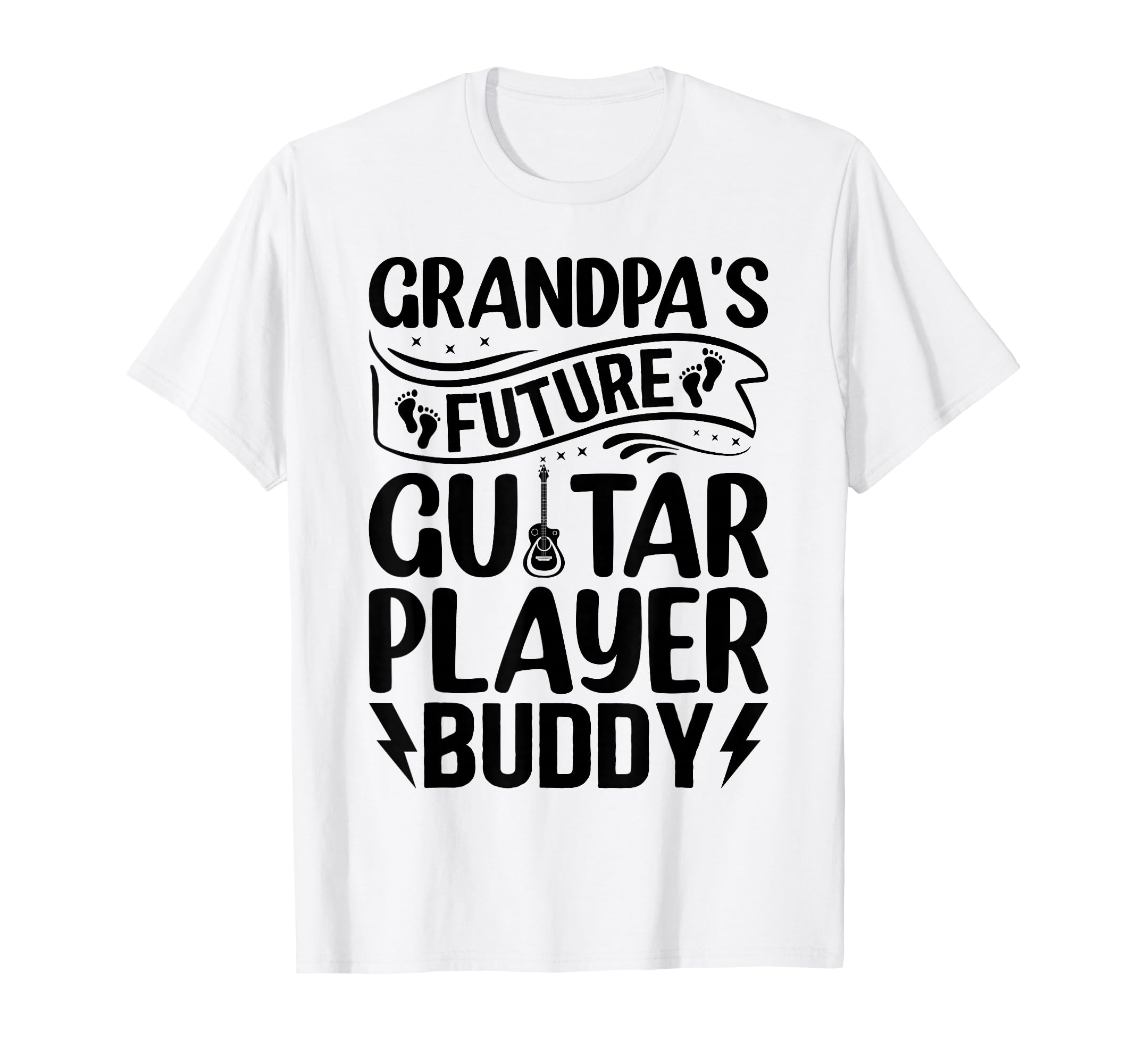 Newborn Guitar Player Grandpas Future T-Shirt - Minimalist Print Men Women - T-Shirt, Sweatshirt, Hoodie