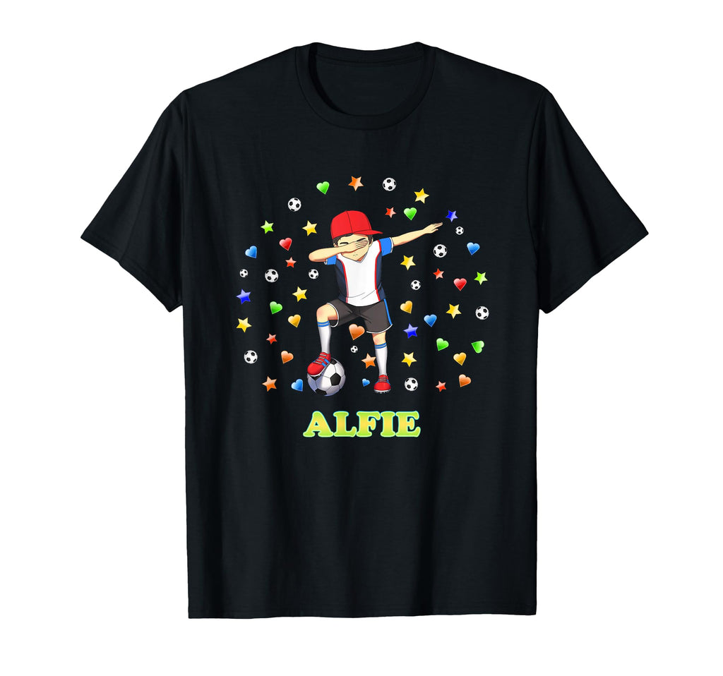 Alfie Personalised Soccer Footballer T-Shirt - Streetwear Style Men Women - T-Shirt, Sweatshirt, Hoodie