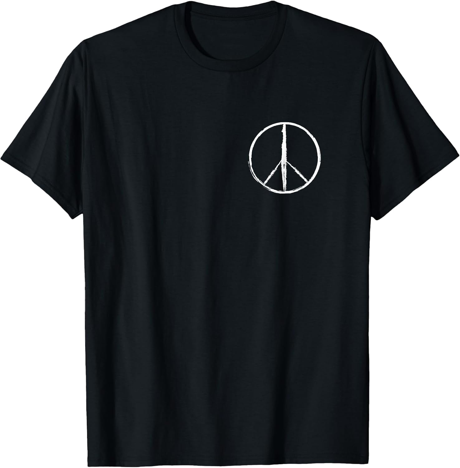 Hippie Rainbow Peace Sign On Pocket - Adult & Kids T-Shirts, Sweatshirts & Hoodies apparel design preview 1