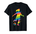 Colorful Funny Soccer Fan Dad Mom T-Shirt - Aesthetic Graphic Men Women - T-Shirt, Sweatshirt, Hoodie