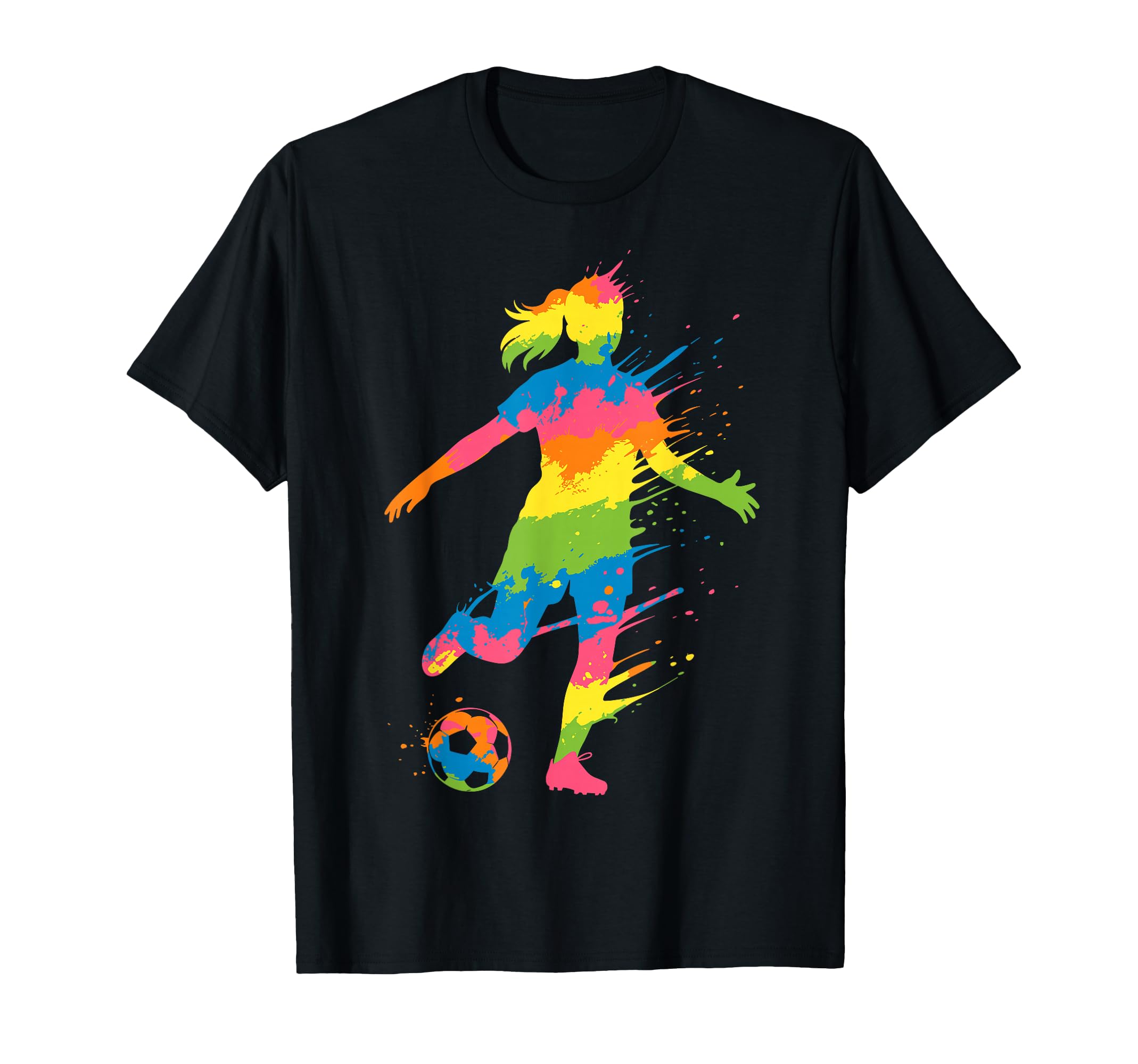 Colorful Funny Soccer Fan Dad Mom T-Shirt - Aesthetic Graphic Men Women - T-Shirt, Sweatshirt, Hoodie