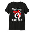 Busy Raising Ballers Funny Baseball Soccer T-Shirt - Graphic Print Unisex - T-Shirt, Sweatshirt, Hoodie