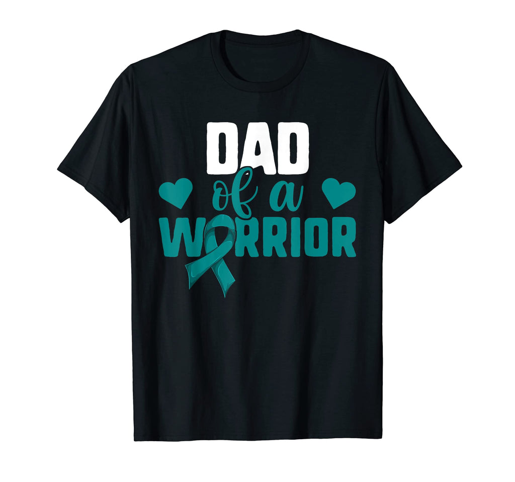 Ovarian Cancer Daughter Dad Warrior T-Shirt - Minimalist Print for Adults - T-Shirt, Sweatshirt, Hoodie