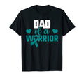 Ovarian Cancer Daughter Dad Warrior T-Shirt - Minimalist Print for Adults - T-Shirt, Sweatshirt, Hoodie