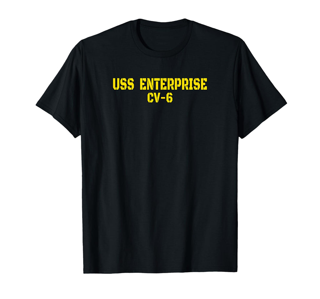 Aircraft Carrier Enterprise Cv 6 T-Shirt - Fun Novelty Design Unisex - T-Shirt, Sweatshirt, Hoodie