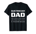 Proud Electrician Dad Lineman Father Son T-Shirt - Custom Art Print Unisex - T-Shirt, Sweatshirt, Hoodie