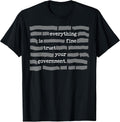 Funny Everything Is Fine Trust Your Government - Adult & Kids T-Shirts, Sweatshirts & Hoodies apparel design preview 1