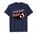 Soccer Game Day Splatter Red White Black T-Shirt - Graphic Print Men Women - T-Shirt, Sweatshirt, Hoodie