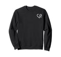 Soccer Player Soccer Heart Sweatshirt - Casual Everyday Wear for Adults - T-Shirt, Sweatshirt, Hoodie
