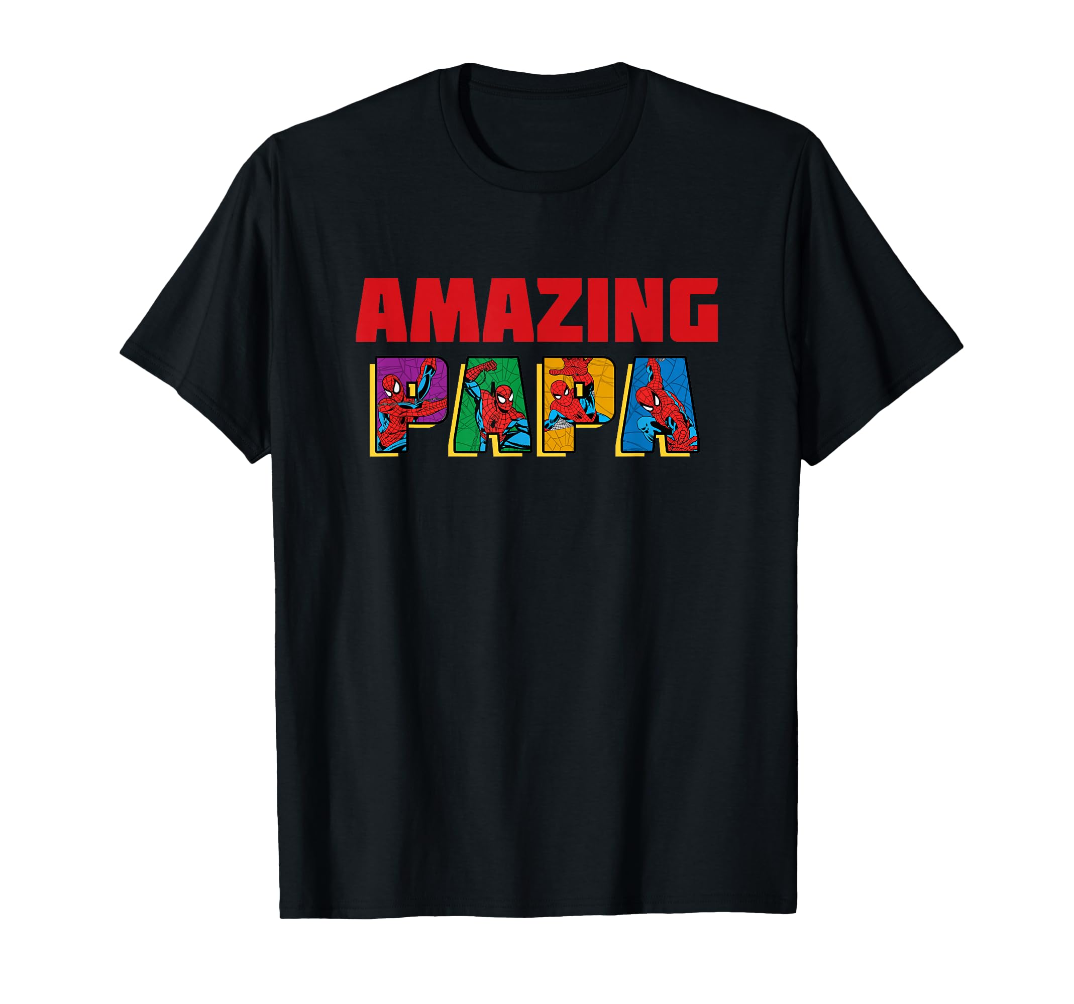 Marvel Spider Amazing Papa Birthday T-Shirt - Custom Art Print Men Women - T-Shirt, Sweatshirt, Hoodie