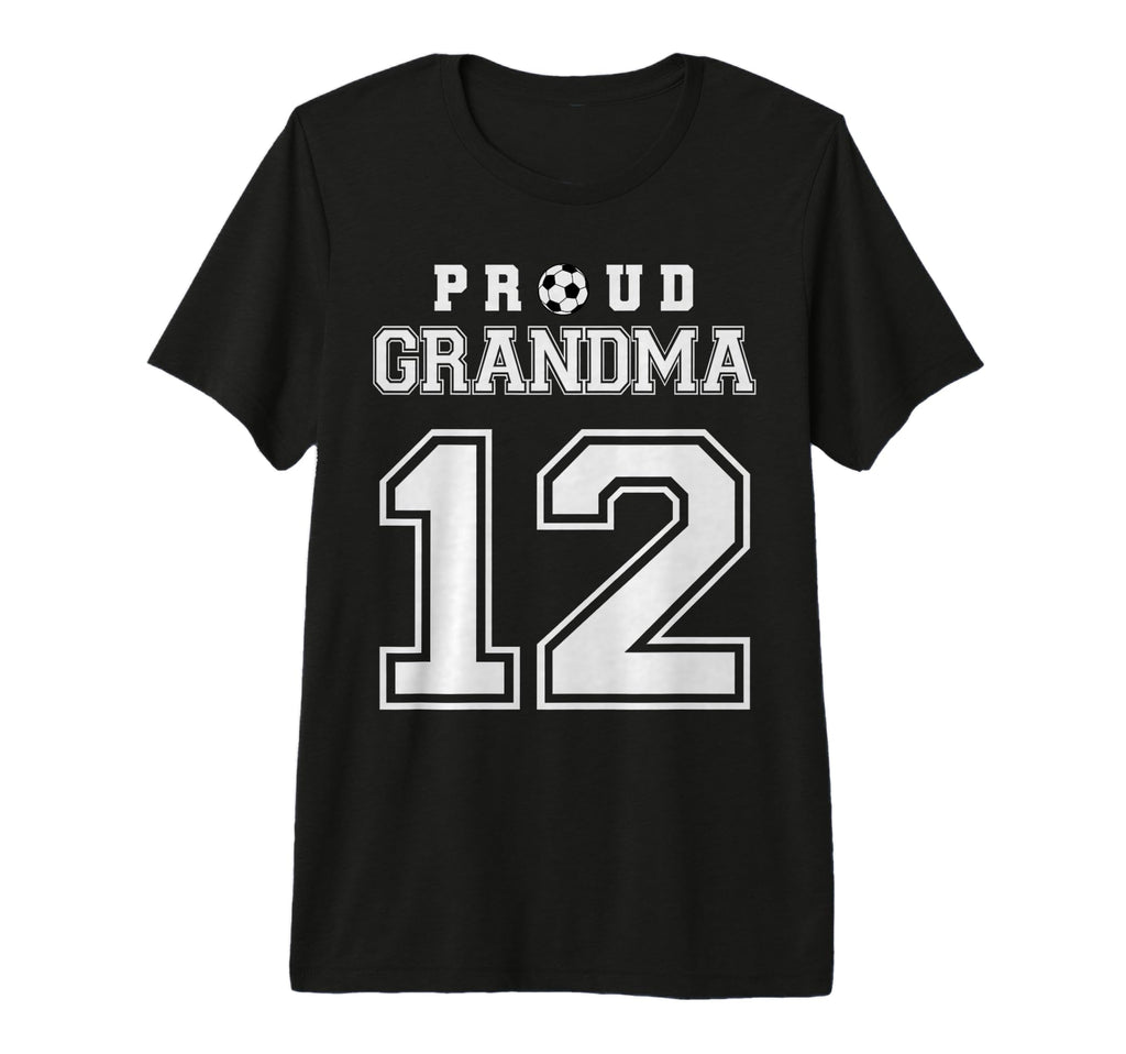 Number 12 Custom Proud Soccer Futbol T-Shirt - Novelty Apparel for Adults - T-Shirt, Sweatshirt, Hoodie