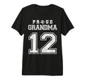Number 12 Custom Proud Soccer Futbol T-Shirt - Novelty Apparel for Adults - T-Shirt, Sweatshirt, Hoodie