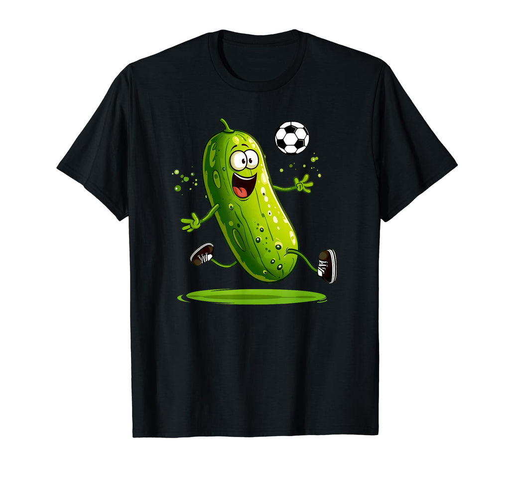 Soccer Playing Pickle Sporty Sweatshirt - Custom Art Print Men Women - T-Shirt, Sweatshirt, Hoodie