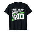 Soccer Birthday Party 10 Year Old 10Th T-Shirt - Aesthetic Graphic Unisex - T-Shirt, Sweatshirt, Hoodie