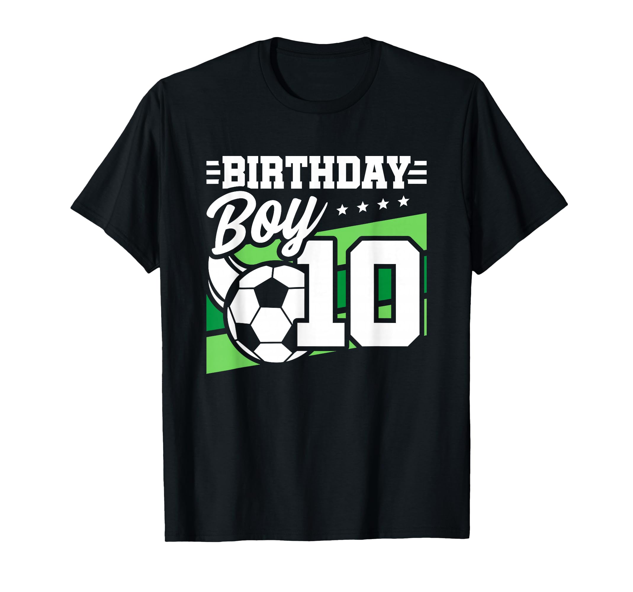 Soccer Birthday Party 10 Year Old 10Th T-Shirt - Aesthetic Graphic Unisex - T-Shirt, Sweatshirt, Hoodie