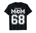 Number 68 Custom Proud Soccer T-Shirt - Fun Novelty Design for Adults - T-Shirt, Sweatshirt, Hoodie