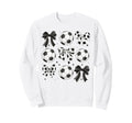 Soccer Coquette Mom Preppy Soccer Sweatshirt - Casual Everyday Wear Unisex - T-Shirt, Sweatshirt, Hoodie