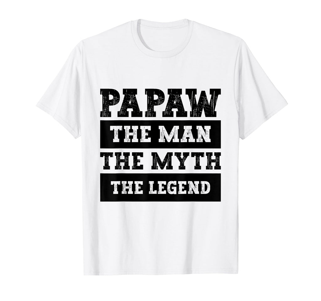 Papaw Myth Legend Dad Grandpa T-Shirt - Minimalist Print Men Women - T-Shirt, Sweatshirt, Hoodie