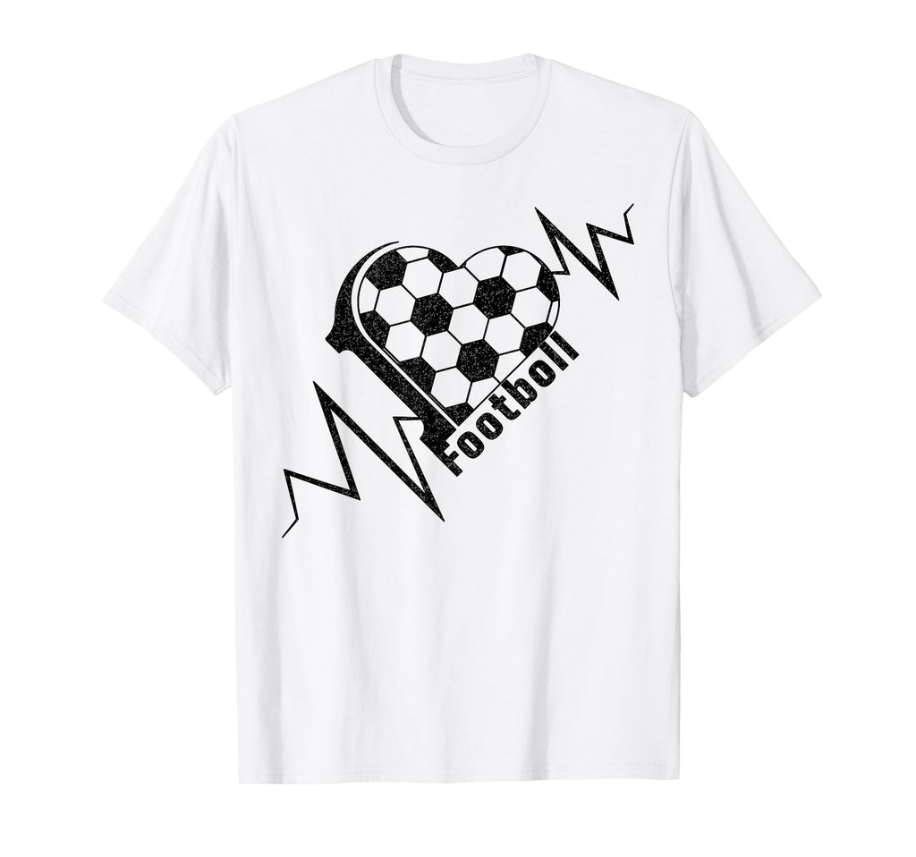 Love Football Heartbeat Soccer Pulse T-Shirt - Graphic Print for Adults - T-Shirt, Sweatshirt, Hoodie