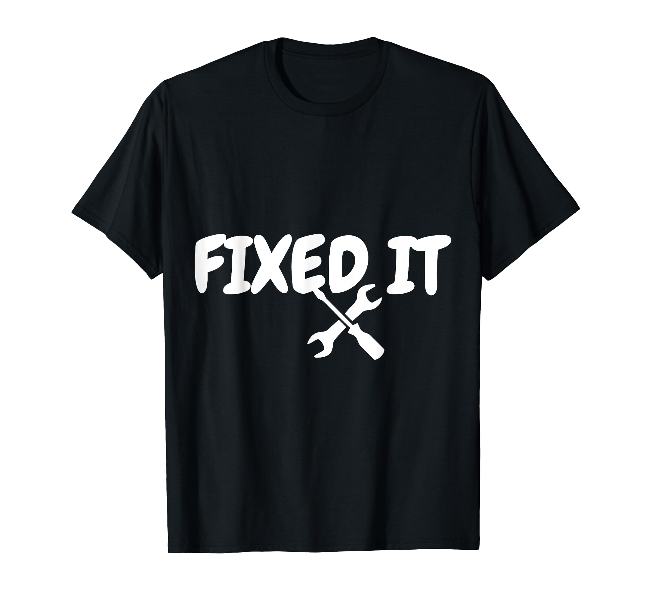 Fixed It Broke It Matching Fathers T-Shirt - Minimalist Print Men Women - T-Shirt, Sweatshirt, Hoodie