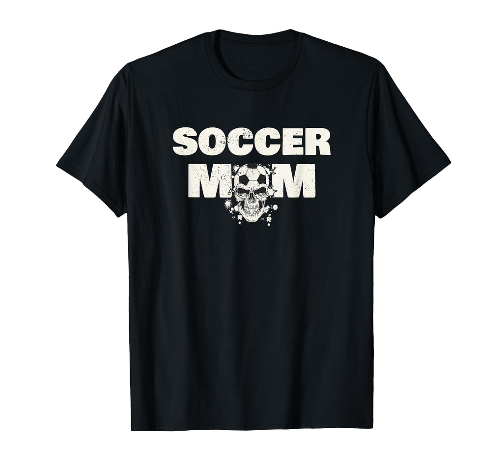 Soccer Mom Mother Football Playing Skull T-Shirt - Custom Art Print Unisex - T-Shirt, Sweatshirt, Hoodie