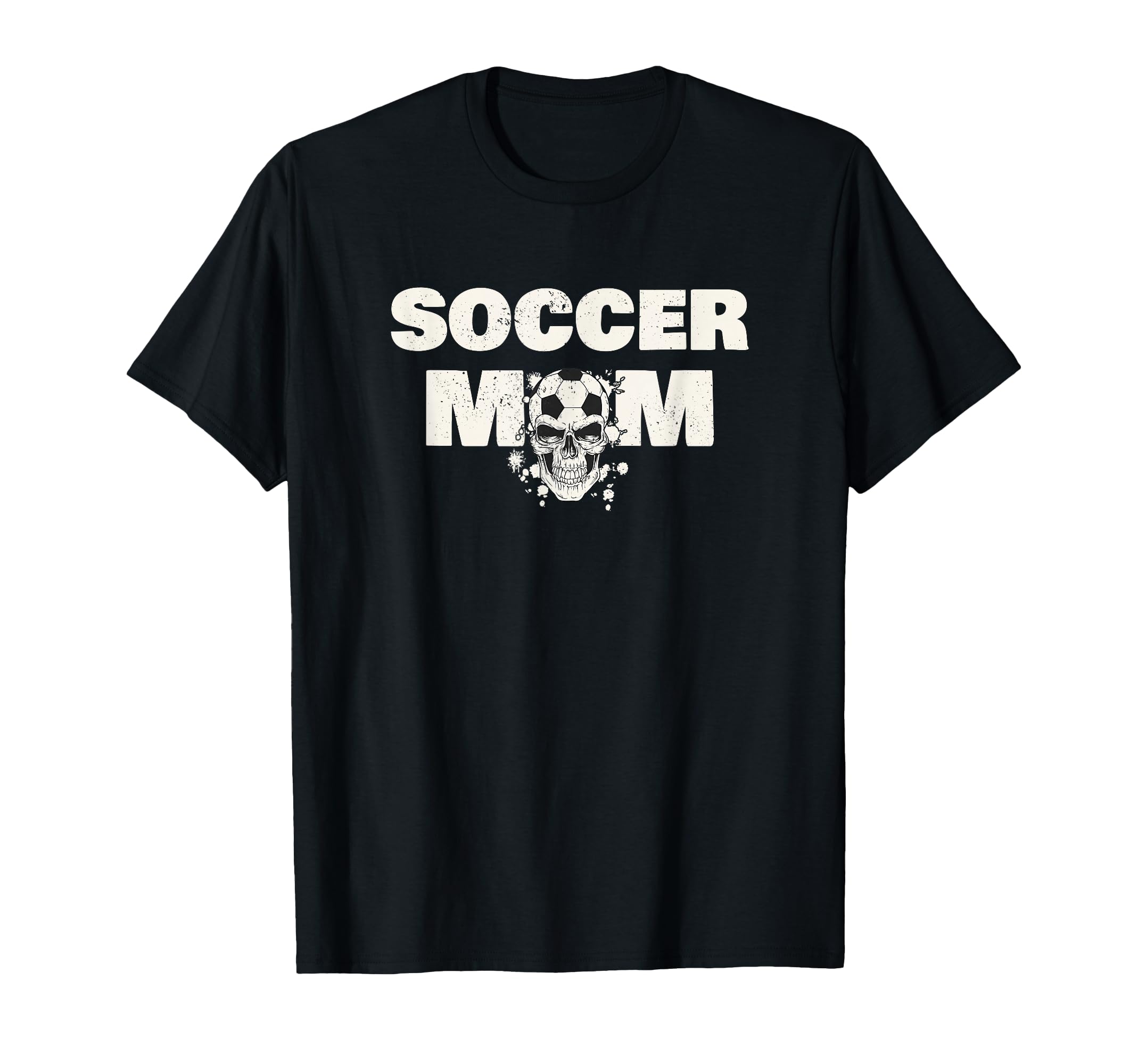 Soccer Mom Mother Football Playing Skull T-Shirt - Custom Art Print Unisex - T-Shirt, Sweatshirt, Hoodie