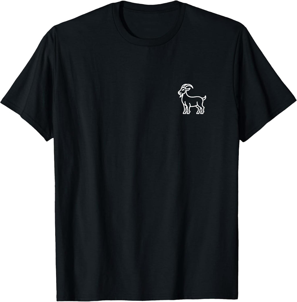 Goat Minimalist Badge Patch Line Art Animal - Adult & Kids T-Shirts, Sweatshirts & Hoodies apparel design preview 1
