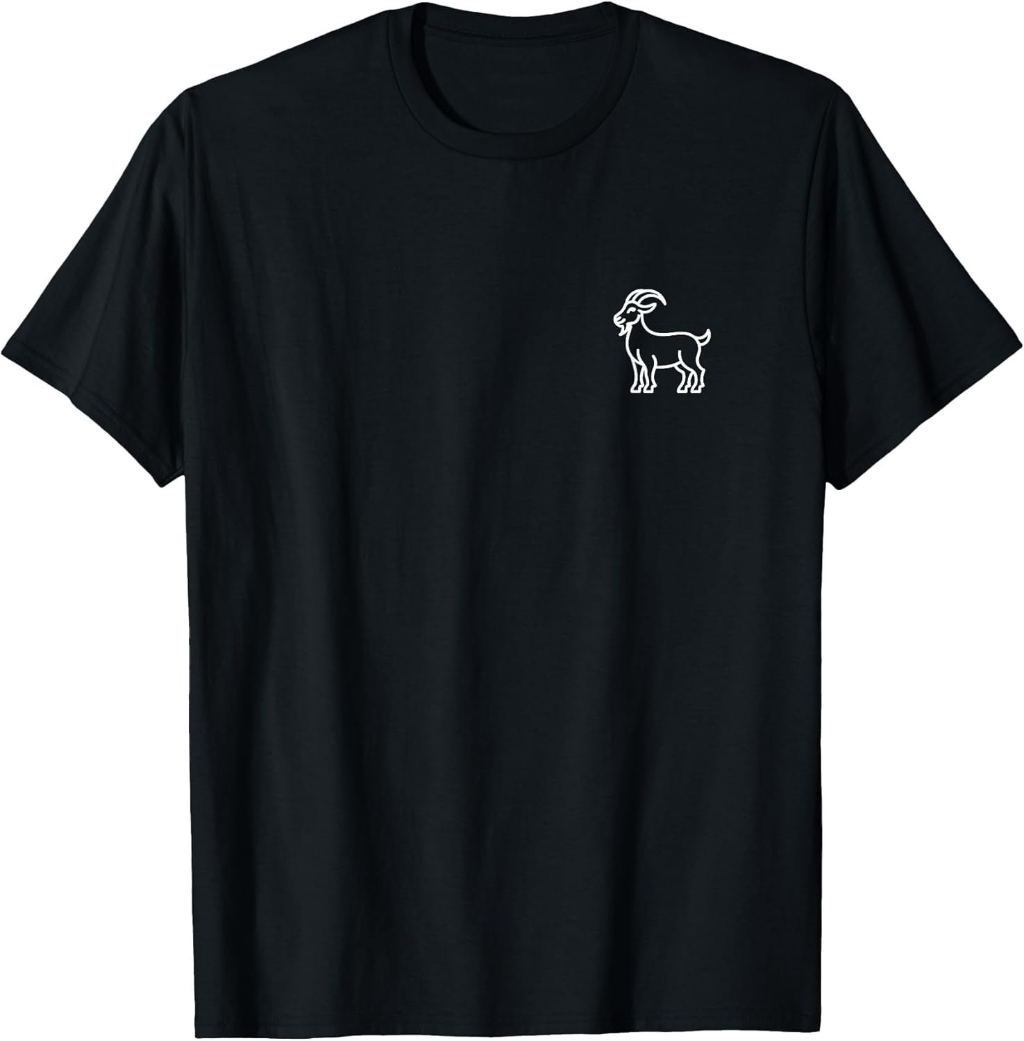 Goat Minimalist Badge Patch Line Art Animal - Adult & Kids T-Shirts, Sweatshirts & Hoodies apparel design preview 1