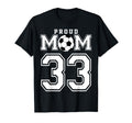 Number 33 Custom Proud Soccer Futbol T-Shirt - Unique Graphic for Adults - T-Shirt, Sweatshirt, Hoodie