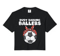 Busy Raising Ballers Soccer Polka T-Shirt - Trendy Graphic for Adults - T-Shirt, Sweatshirt, Hoodie