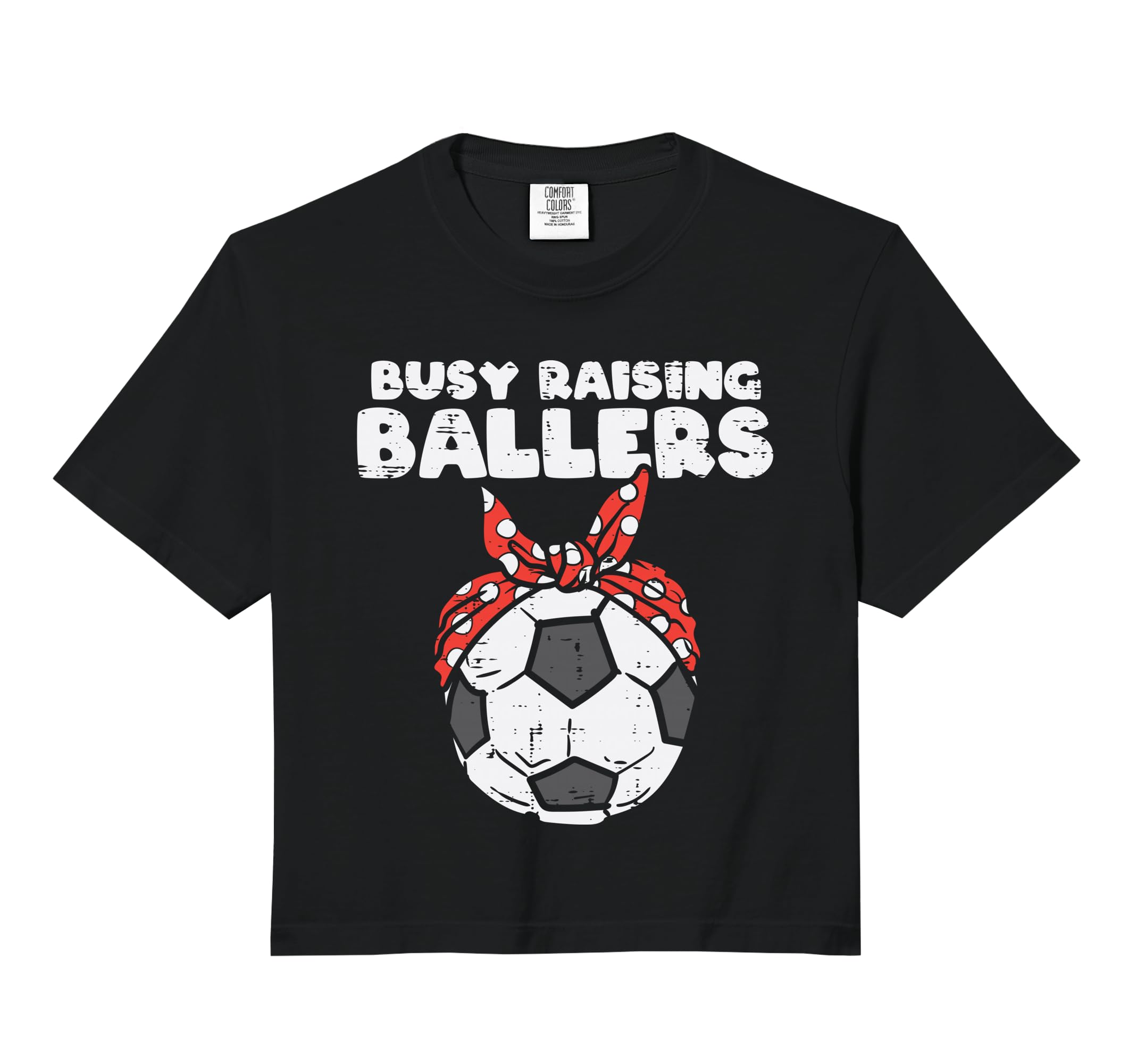 Busy Raising Ballers Soccer Polka T-Shirt - Trendy Graphic for Adults - T-Shirt, Sweatshirt, Hoodie