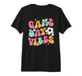 Groovy Soccer Game Day Vibes Game T-Shirt - Aesthetic Graphic for Adults - T-Shirt, Sweatshirt, Hoodie