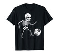 Skeleton Playing Soccer Football T-Shirt - Casual Everyday Wear Men Women - T-Shirt, Sweatshirt, Hoodie