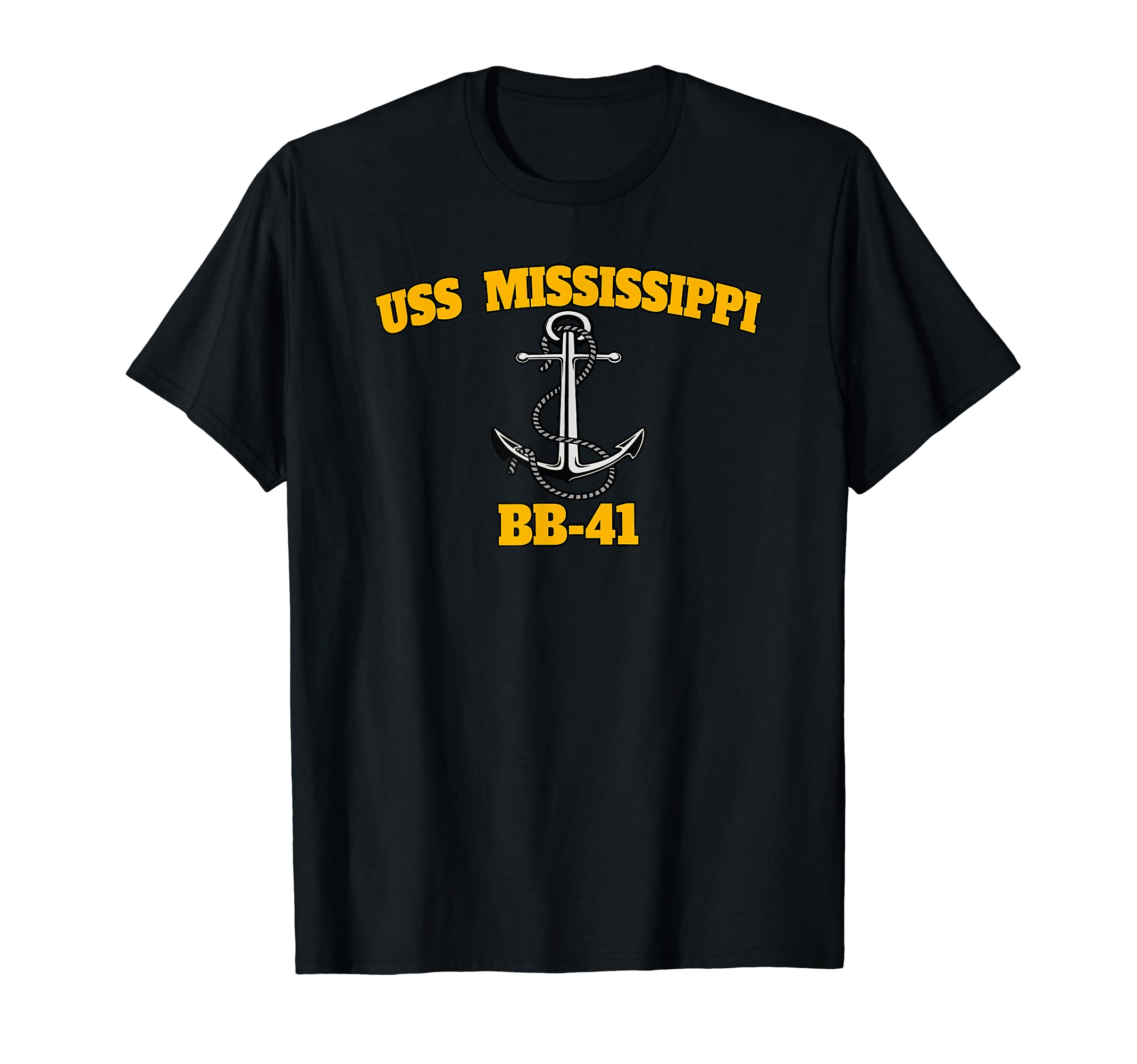 Uss Mississippi Bb 41 Battleship Veteran T-Shirt - Minimalist Print Unisex - T-Shirt, Sweatshirt, Hoodie