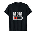 Low Battery Dad Mom Low Battery Drained T-Shirt - Graphic Print Unisex - T-Shirt, Sweatshirt, Hoodie