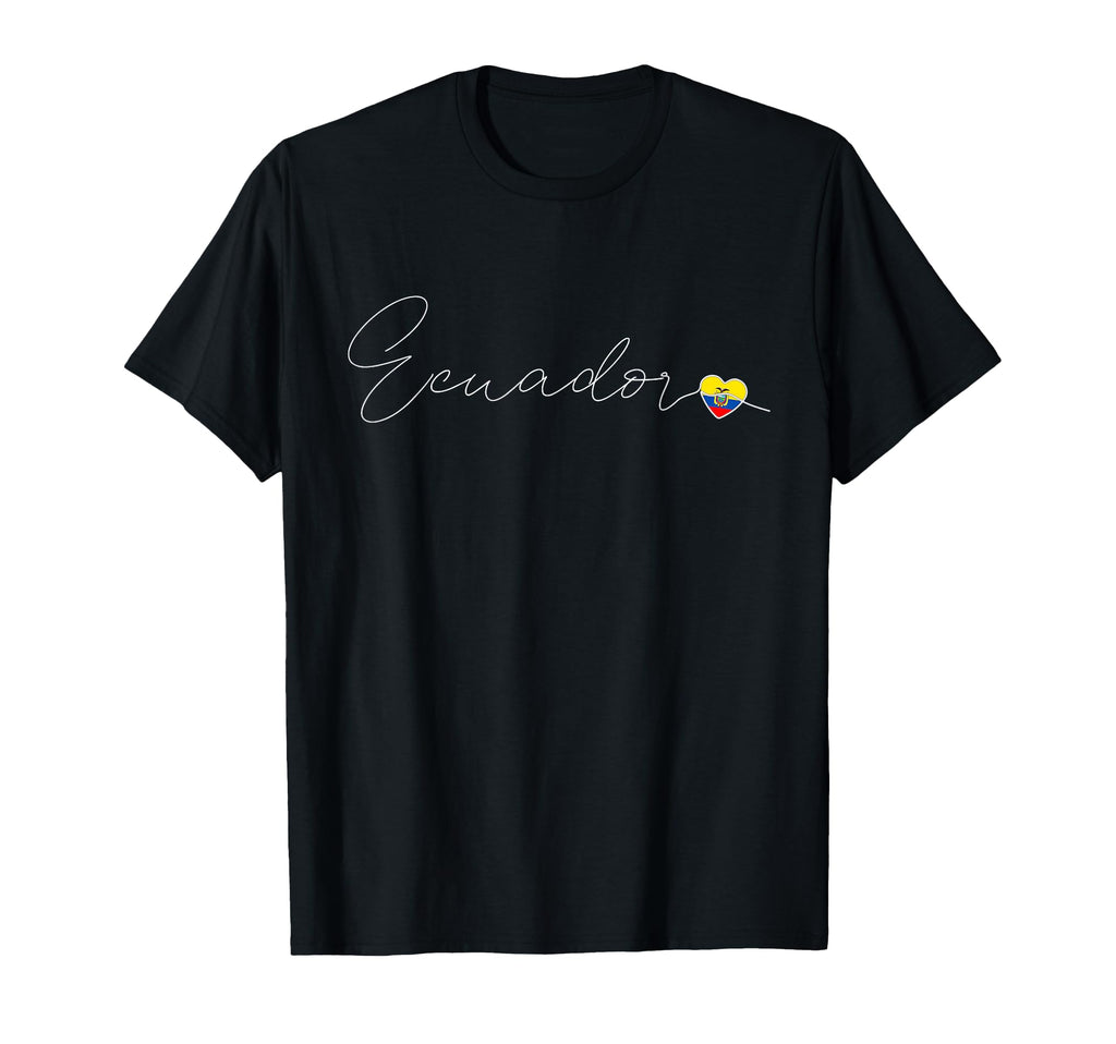 Ecuador Simple Love Ecuadorian Flag T-Shirt - Unique Graphic for Adults - T-Shirt, Sweatshirt, Hoodie