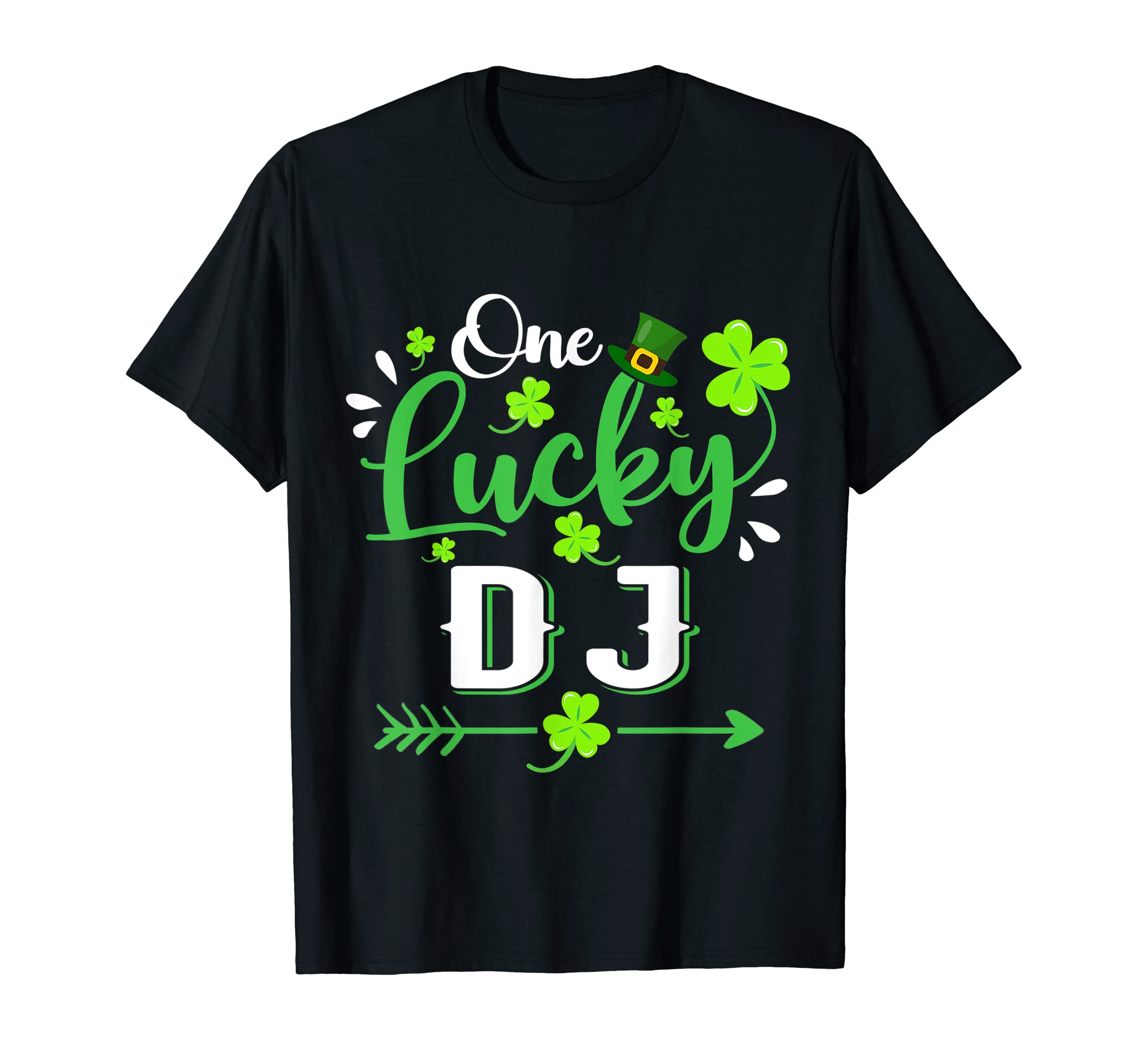 One Lucky Dj Music Shamrock T-Shirt - Aesthetic Graphic Men Women - T-Shirt, Sweatshirt, Hoodie