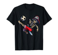 Soccer Skeleton Halloween Soccer T-Shirt - Minimalist Print Men Women - T-Shirt, Sweatshirt, Hoodie