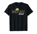 Proud Military Dad Military Father T-Shirt - Minimalist Print Men Women - T-Shirt, Sweatshirt, Hoodie