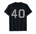 Fun 40Th Birthday Soccer Themed 40 Year T-Shirt - Aesthetic Graphic Unisex - T-Shirt, Sweatshirt, Hoodie