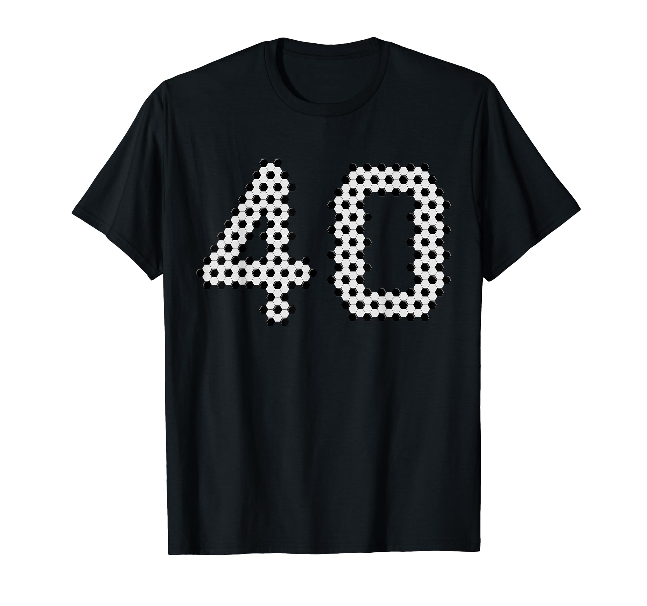 Fun 40Th Birthday Soccer Themed 40 Year T-Shirt - Aesthetic Graphic Unisex - T-Shirt, Sweatshirt, Hoodie
