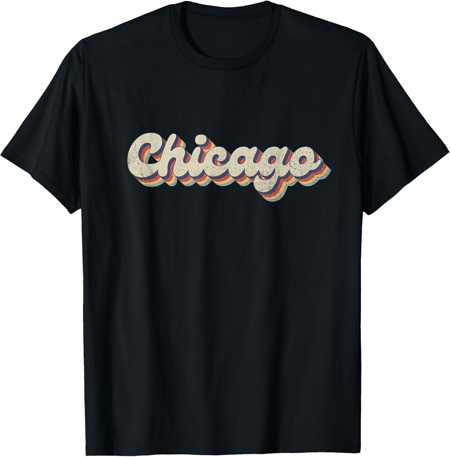 Retro Hippie 70s US Chicago Gift For Men Women - Adult & Kids T-Shirts, Sweatshirts & Hoodies apparel design preview 1