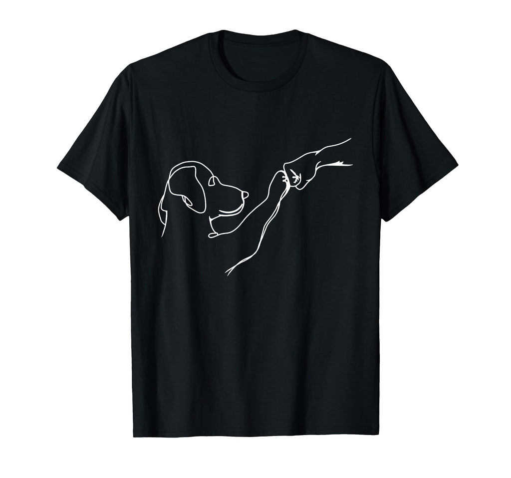 Dog And People Punch Hand Dog Friendship T-Shirt - Streetwear Style Unisex - T-Shirt, Sweatshirt, Hoodie