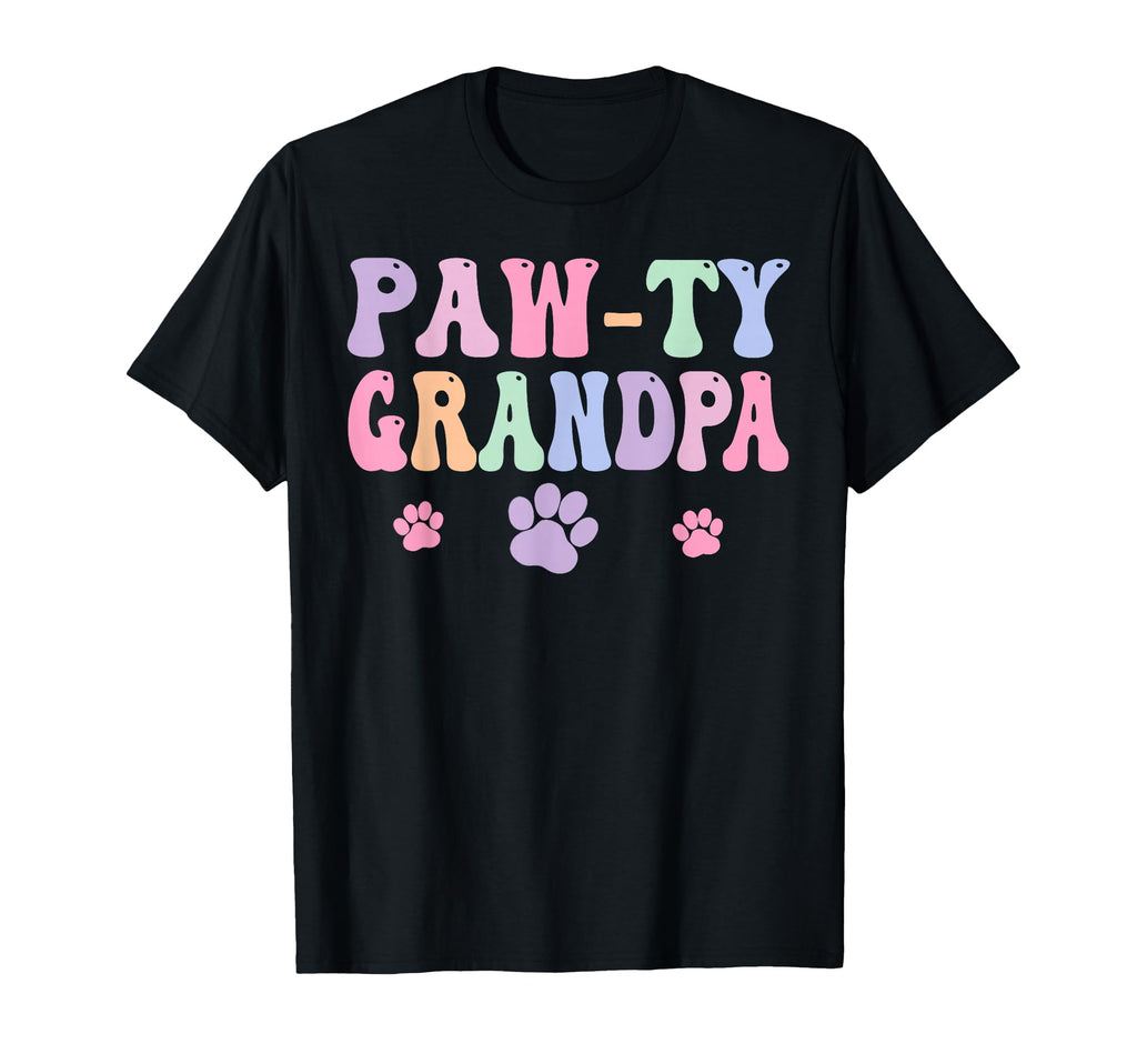 Lets Pawty Grandpa Puppy Dog Birthday T-Shirt - Trendy Graphic Men Women - T-Shirt, Sweatshirt, Hoodie
