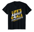 Lifes About Goals Soccer Player Funny T-Shirt - Custom Art Print Men Women - T-Shirt, Sweatshirt, Hoodie