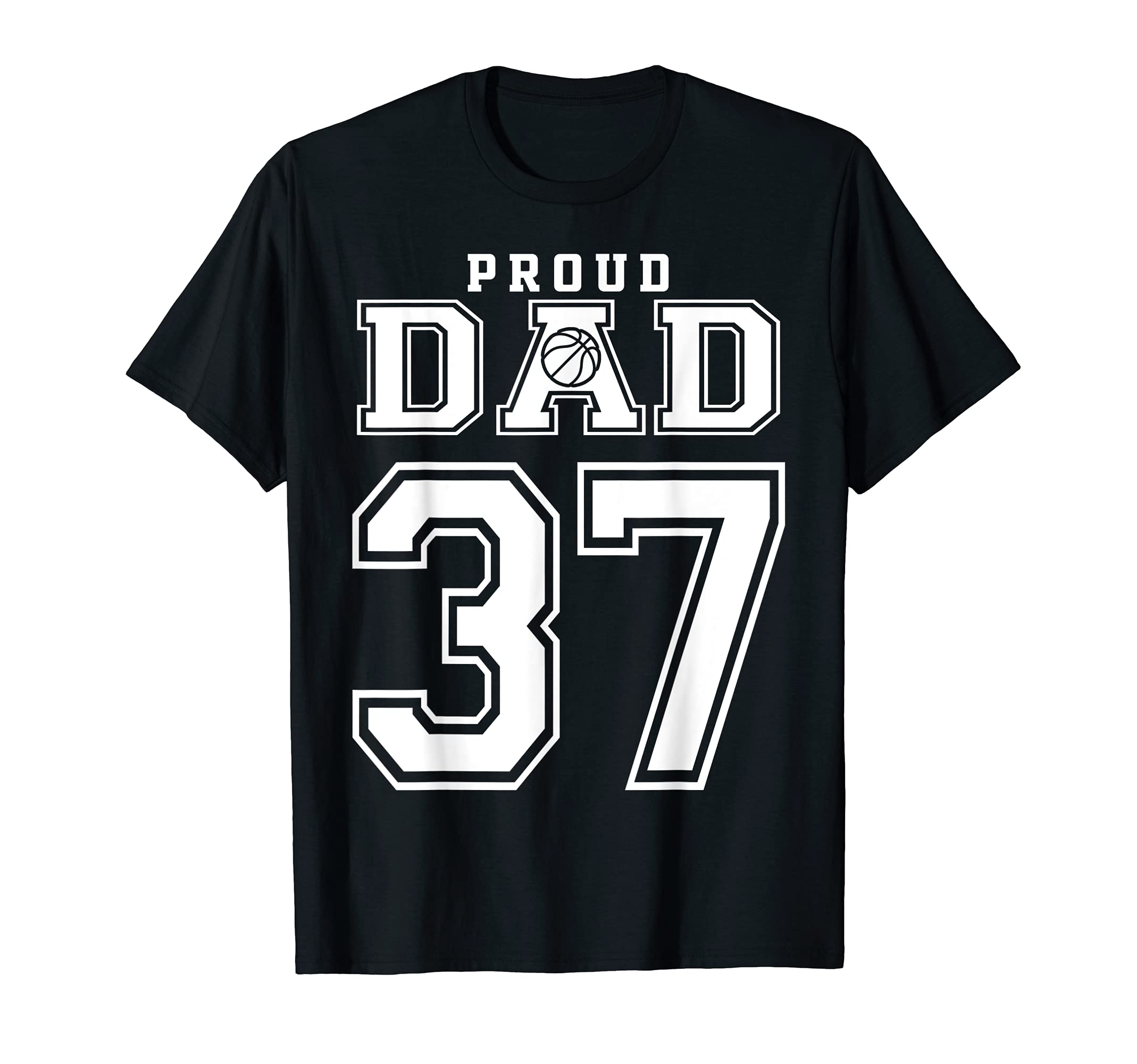 Number 37 Custom Proud Basketball T-Shirt - Fun Novelty Design for Adults - T-Shirt, Sweatshirt, Hoodie