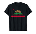 California Republic Flag Patriotic T-Shirt - Minimalist Print Men Women - T-Shirt, Sweatshirt, Hoodie