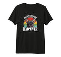 Funny Best Dad Black Frenchie Lover T-Shirt - Minimalist Print Men Women - T-Shirt, Sweatshirt, Hoodie
