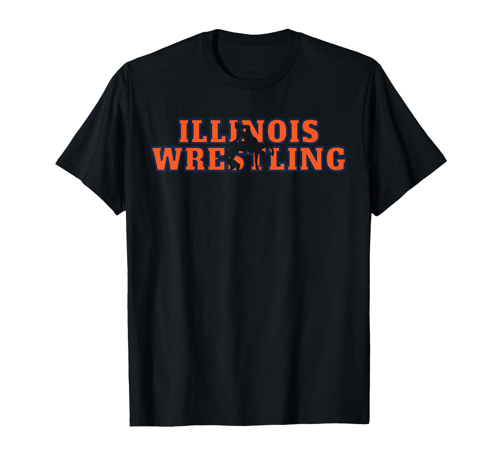 Illinois Mens Wrestling Team Freestyle T-Shirt - Custom Art Print Unisex - T-Shirt, Sweatshirt, Hoodie